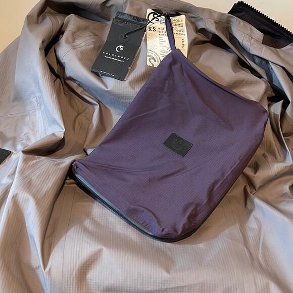 Coldsmoke Hooded lightweight Rain Jacket Purple Size XS Unisex BNWT - Picture 13 of 16